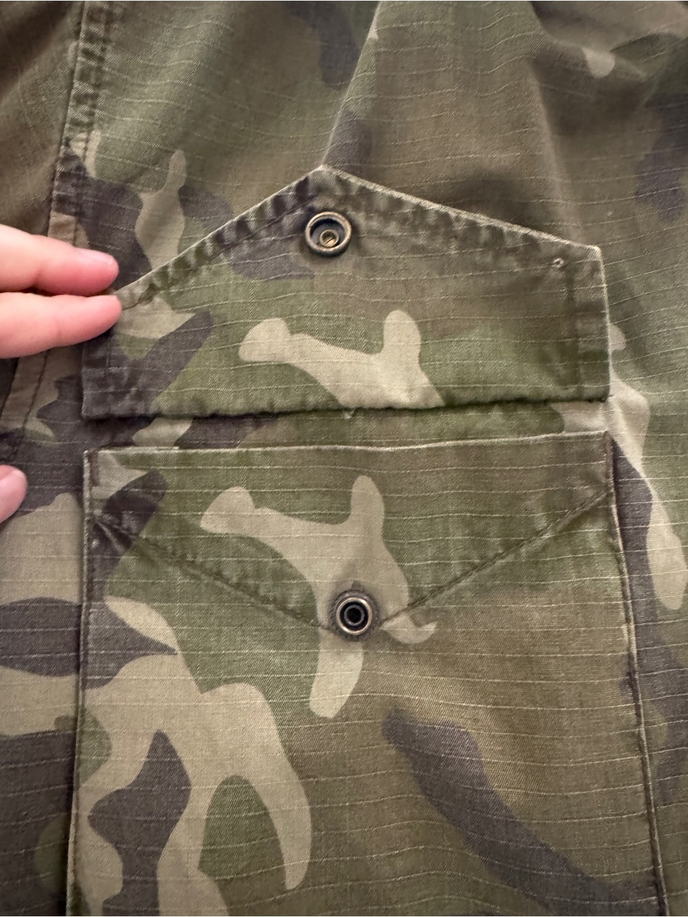Billabong Camo M-65 Military Field Jacket XL Utility Cargo Oversized Streetwear - Picture 6 of 16